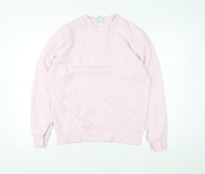 Nike Women's Pink Crew Neck Pullover Sweatshirt Size S