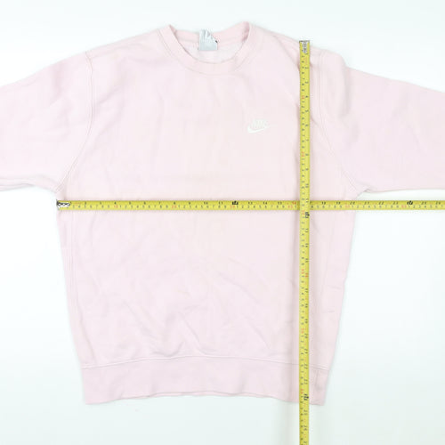 Nike Women's Pink Crew Neck Pullover Sweatshirt Size S
