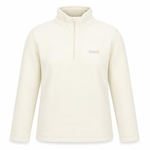 Regatta Great Outdoors Women Beige Fleece 1/4 Zip Pullover UK 10