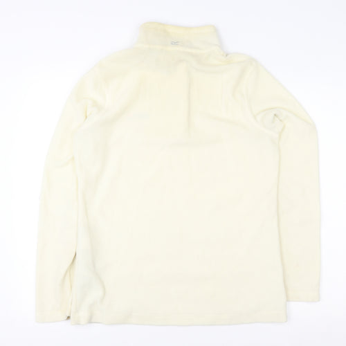 Regatta Great Outdoors Women Beige Fleece 1/4 Zip Pullover UK 10