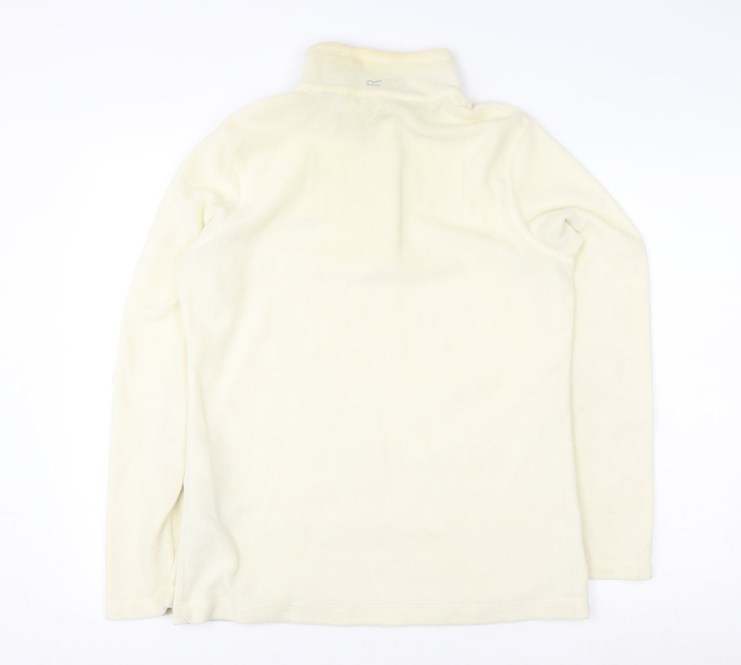 Regatta Great Outdoors Women Beige Fleece 1/4 Zip Pullover UK 10