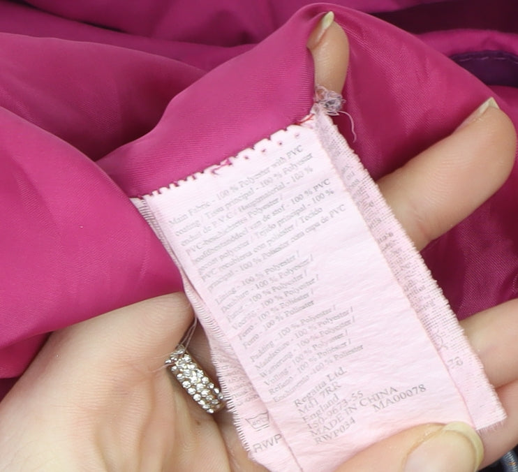 Regatta Women’s Pink Waterproof Hydrafort Outdoor Jacket Size 14