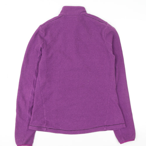 Quechua Women's Purple 1/2 Zip Fleece Pullover Hiking Sweatshirt Size M