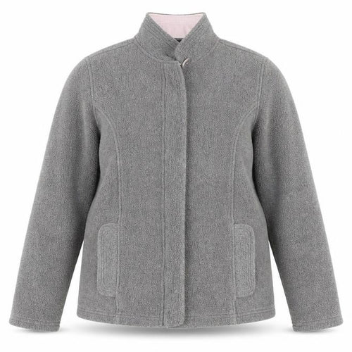 Marks and Spencer Women Grey Full Zip Fleece Jacket UK 12