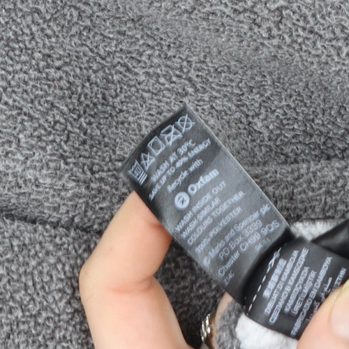 Marks and Spencer Women Grey Full Zip Fleece Jacket UK 12