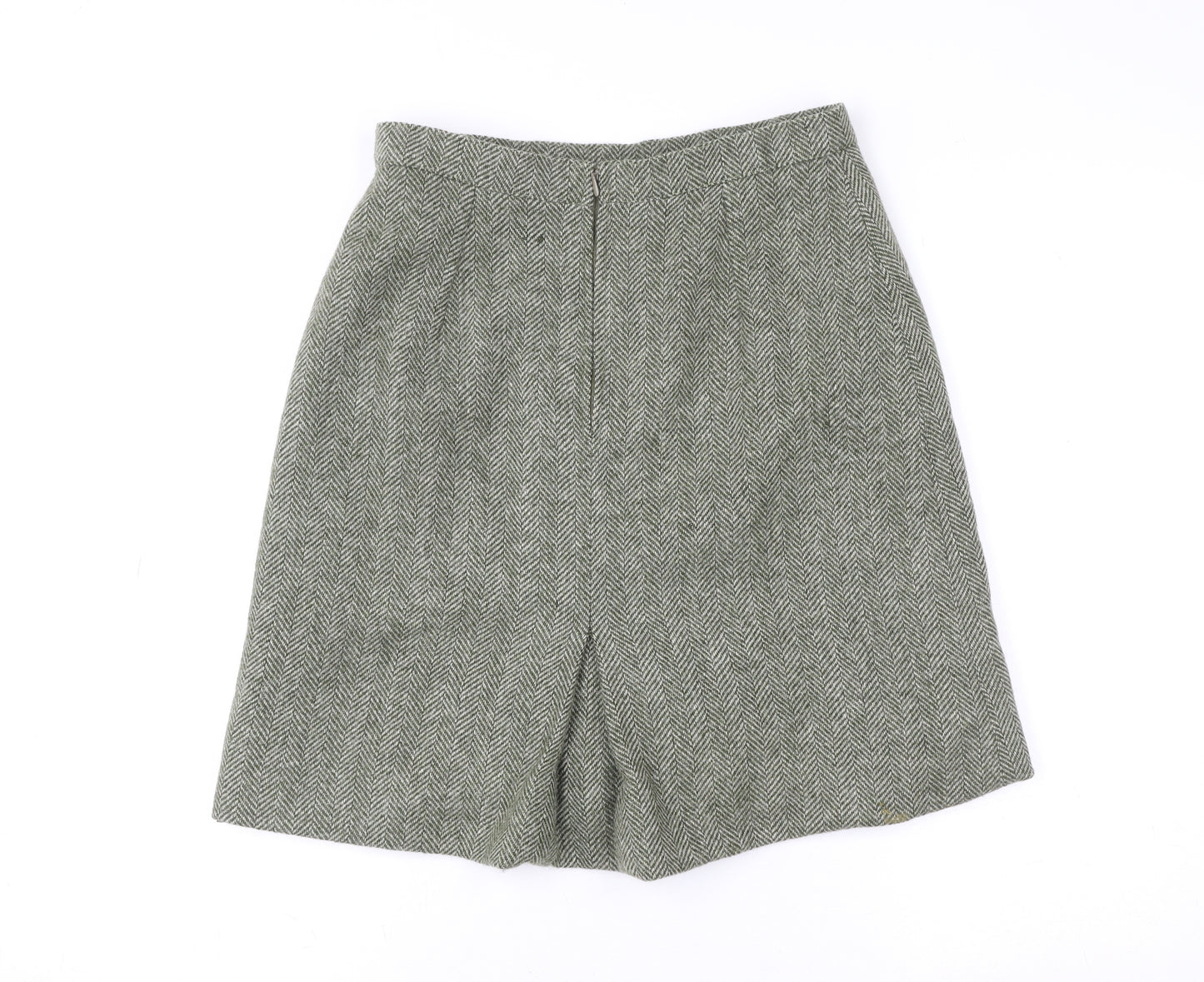 Dorene Womens Grey Wool Tweed A-Line Skirt Size 14