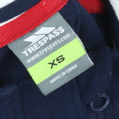 Trespass Womens Navy XS 1/2 Zip Fleece Pullover Sweatshirt
