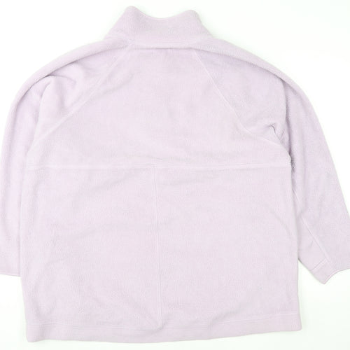 Next Women’s Purple Fleece Half Zip Jacket 2XL - Winter Casual