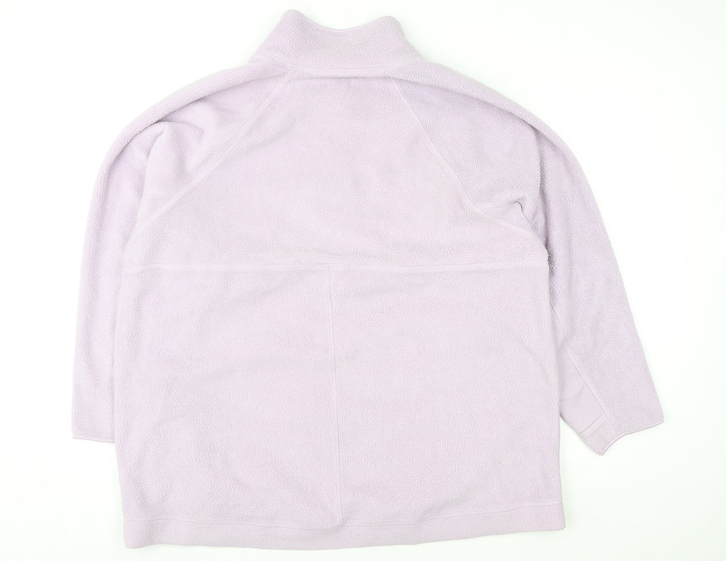 Next Women’s Purple Fleece Half Zip Jacket 2XL - Winter Casual