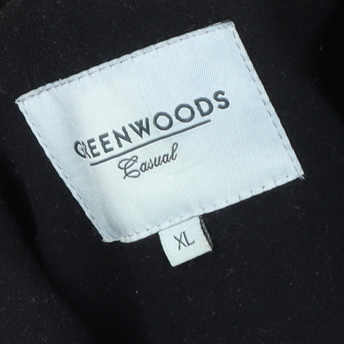 Marks and Spencer Women’s Black Wool Overcoat Size 10 Classic Style