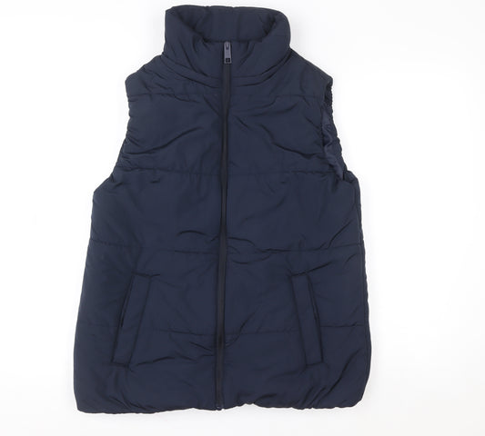 Marks and Spencer Women's Blue Size 12 Puffer Bodywarmer Waistcoat