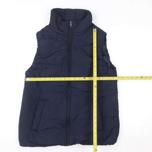 Marks and Spencer Women's Blue Size 12 Puffer Bodywarmer Waistcoat