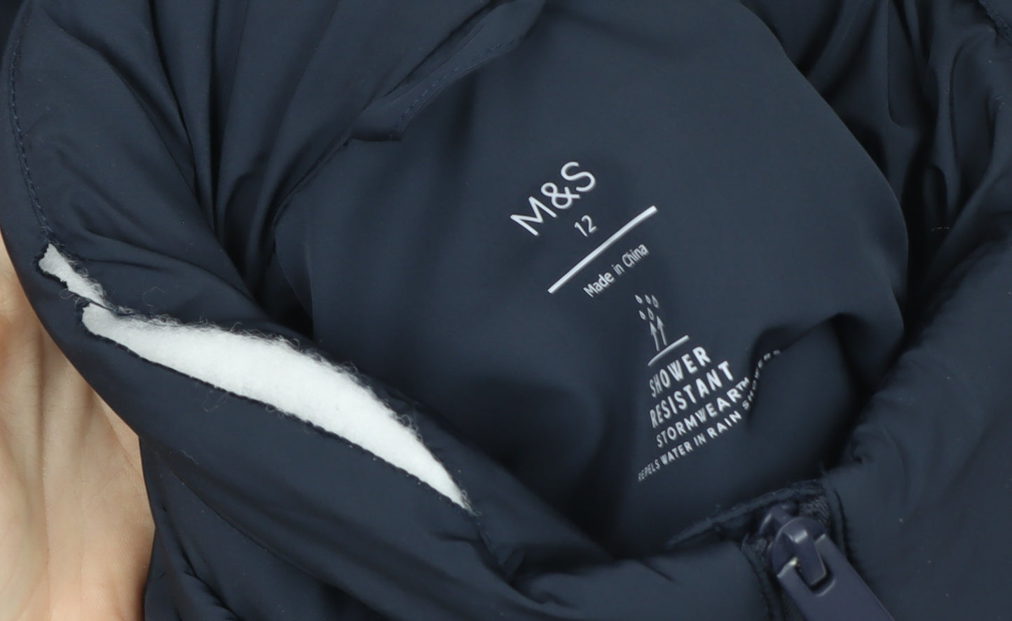 Marks and Spencer Women's Blue Size 12 Puffer Bodywarmer Waistcoat