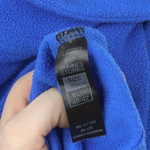 Dunnes Stores Men's Blue Fleece Full Zip Sweatshirt Medium
