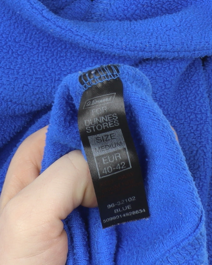 Dunnes Stores Men's Blue Fleece Full Zip Sweatshirt Medium