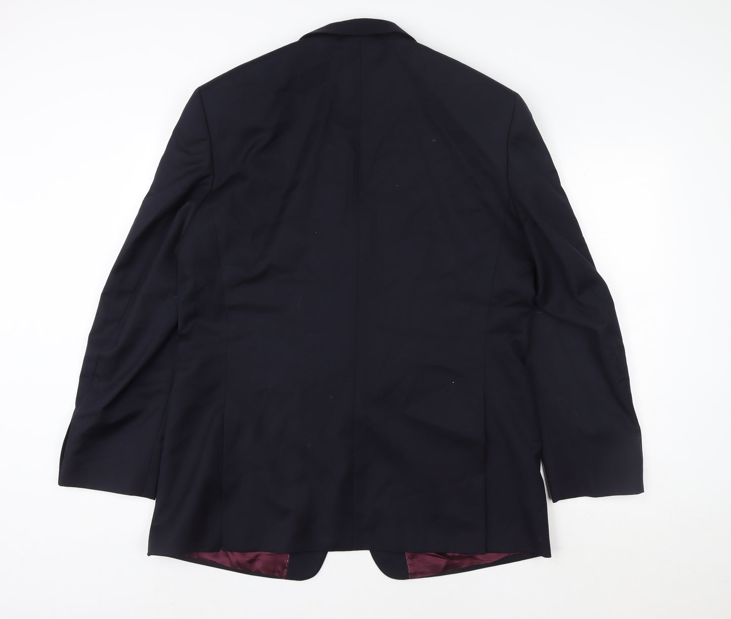 Hellewell Menswear Navy Wool Blazer Jacket Size 42 Regular
