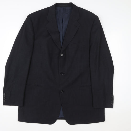Hugo Boss Womens Black Wool Suit Jacket Size 28 Regular Fit