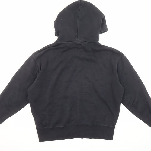 Nike Womens Black XS Pullover Hoodie Cotton Blend Sweatshirt
