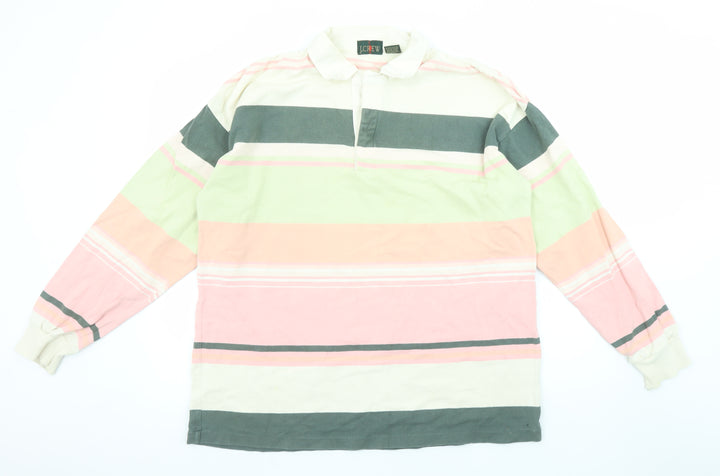J.Crew Mens Multicoloured Striped XL Rugby Sweatshirt Pullover Top