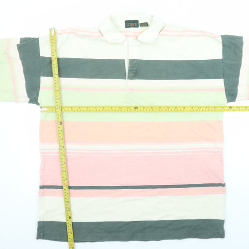 J.Crew Mens Multicoloured Striped XL Rugby Sweatshirt Pullover Top