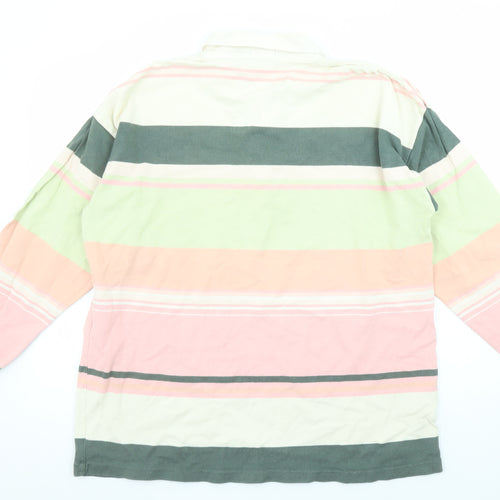 J.Crew Mens Multicoloured Striped XL Rugby Sweatshirt Pullover Top