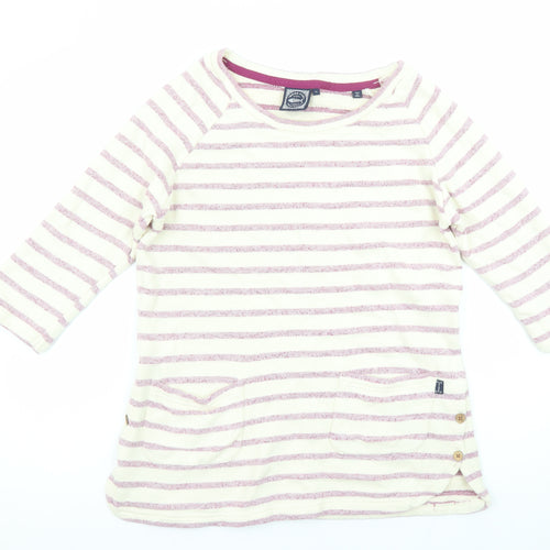 Weird Fish Women’s Pink Stripe Size 10 Tunic Sweatshirt