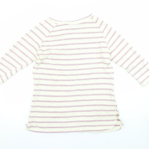 Weird Fish Women’s Pink Stripe Size 10 Tunic Sweatshirt
