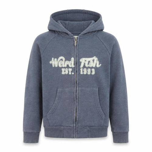 Weird Fish Boys Blue Full Zip Hoodie 11-12 Years Cotton Blend