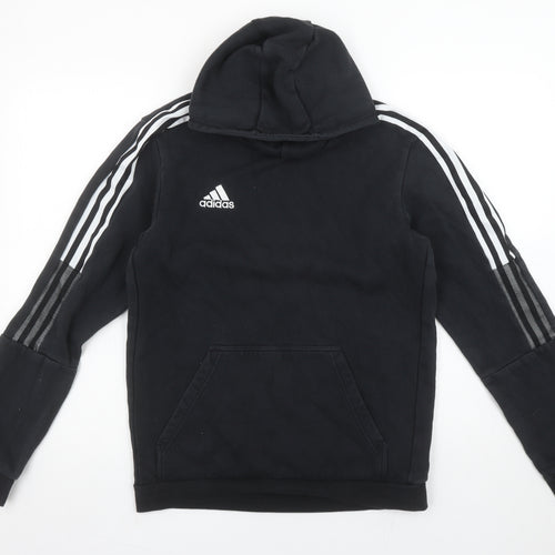 Adidas Women's Black Pullover Hoodie Medium Cotton Blend