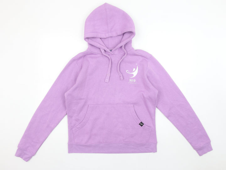 Joma Womens Lilac Pullover Hoodie Medium Cotton Blend Gym Sweatshirt