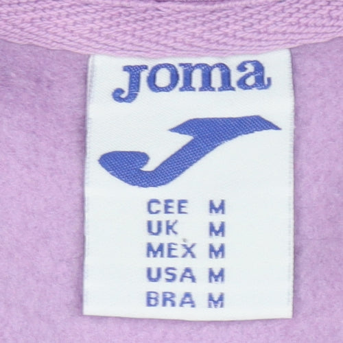 Joma Womens Lilac Pullover Hoodie Medium Cotton Blend Gym Sweatshirt
