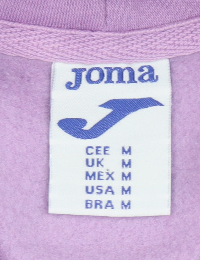 Joma Womens Lilac Pullover Hoodie Medium Cotton Blend Gym Sweatshirt