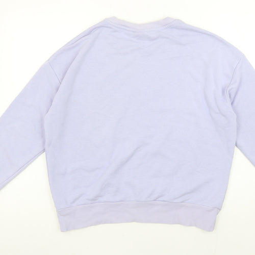 Vila Women Lilac Sweatshirt S Crew Neck Long Sleeve Casual