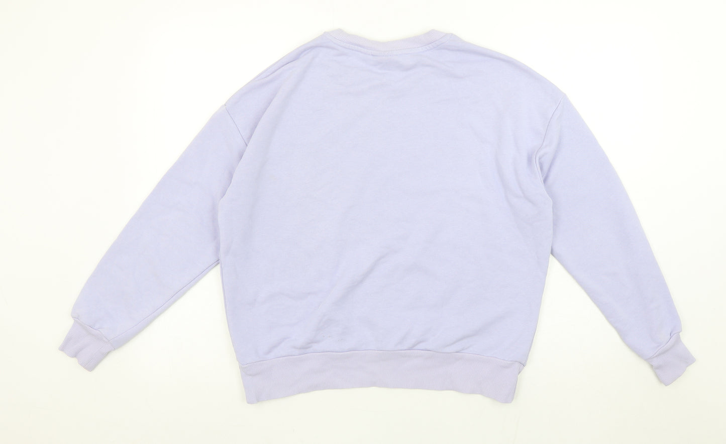 Vila Women Lilac Sweatshirt S Crew Neck Long Sleeve Casual