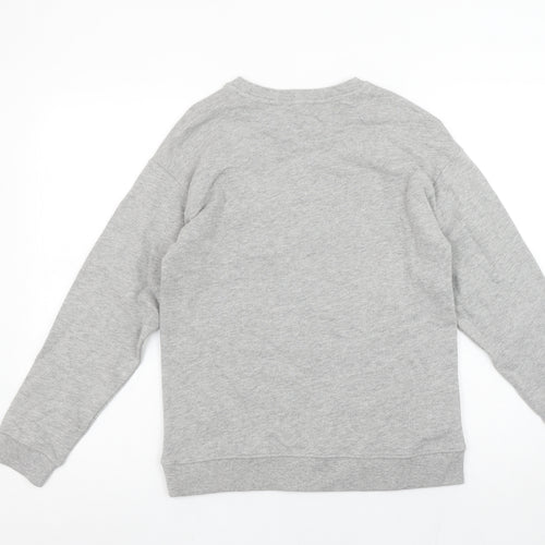 MNG Kids Girls Grey Sequin 07 Sweatshirt 11-12 Years Crew Neck Pullover