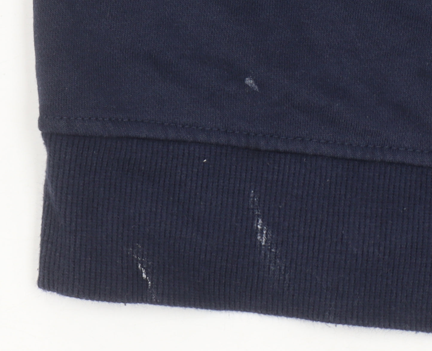 H&M Women's Navy Blue Paris Slogan Pullover Sweatshirt Size M