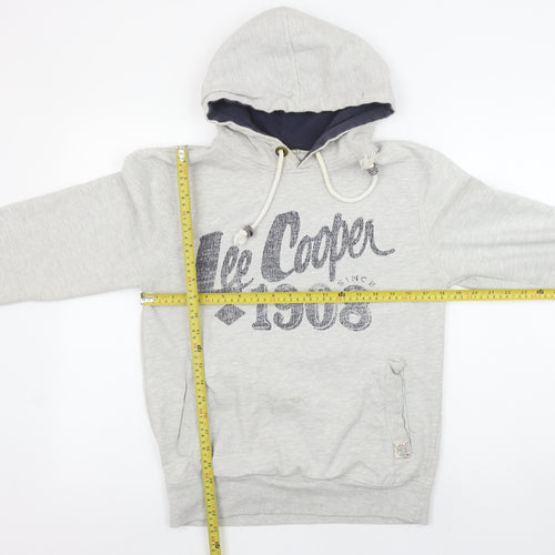 Lee Cooper Women's Grey Pullover Hoodie Size S Cotton Polyester