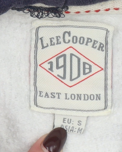 Lee Cooper Women's Grey Pullover Hoodie Size S Cotton Polyester