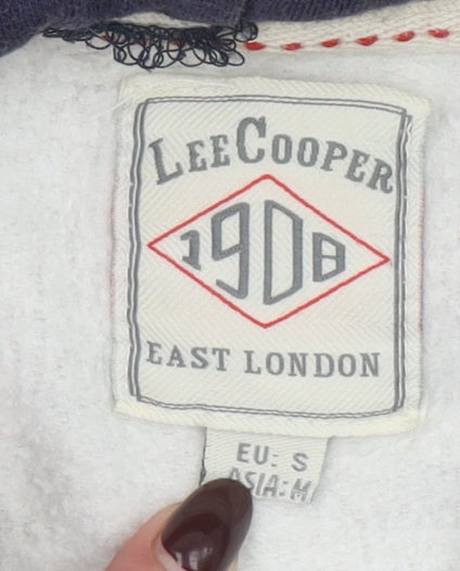 Lee Cooper Women's Grey Pullover Hoodie Size S Cotton Polyester