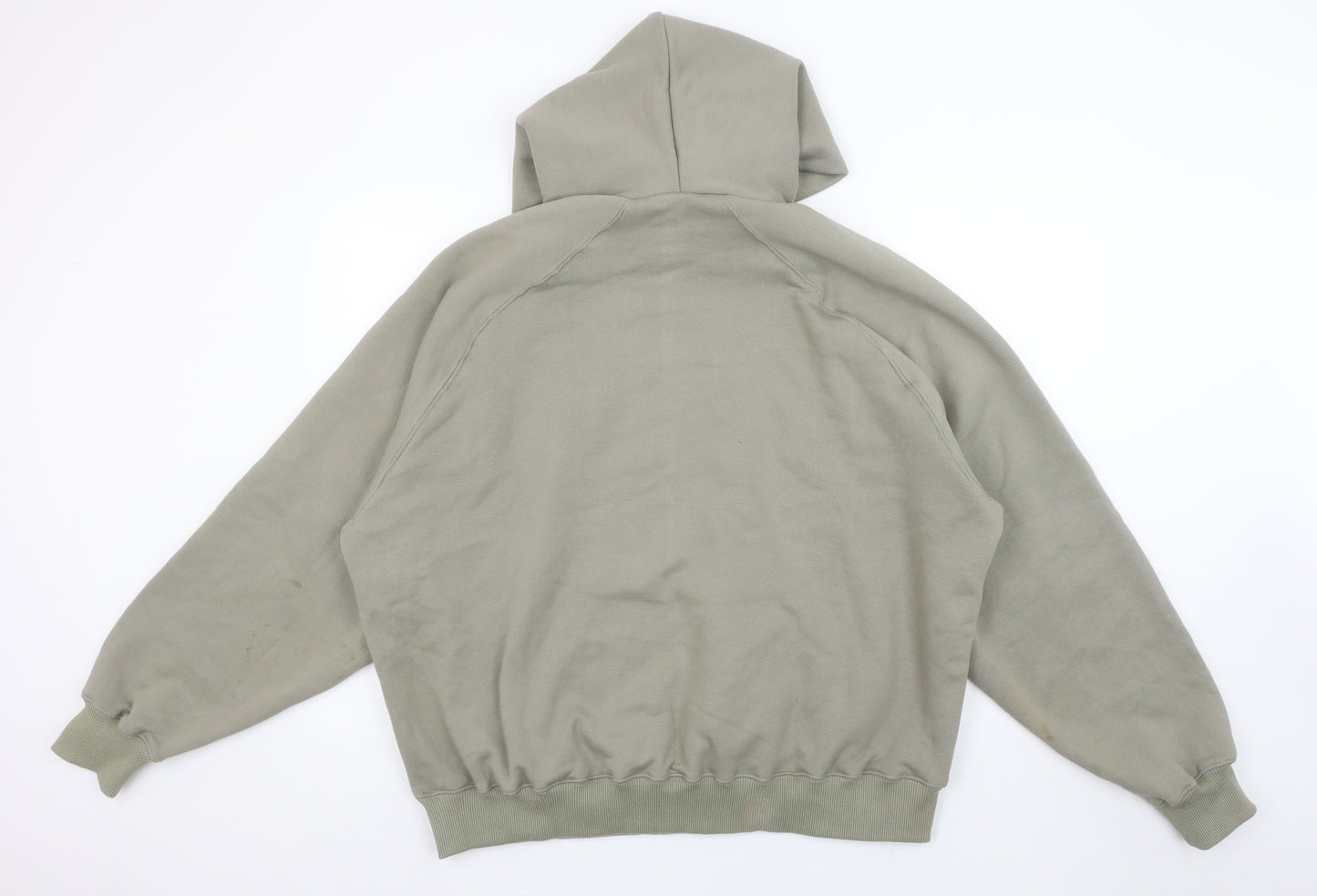 PHAYN Women’s Khaki Pullover Hoodie XS Graphic Print Raglan Sleeve
