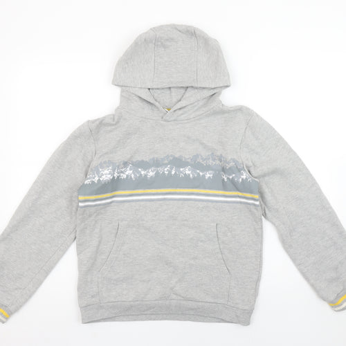 Mountain Warehouse Boys Grey Hoodie 13 Years Pullover Cotton Blend