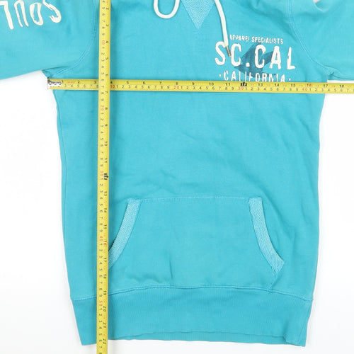 SoulCal & Co Women's Blue Pullover Hoodie Size 6 Cotton Blend