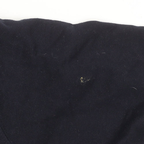 PrettyLittleThing Womens Black Columbia Logo Pullover Sweatshirt Size S