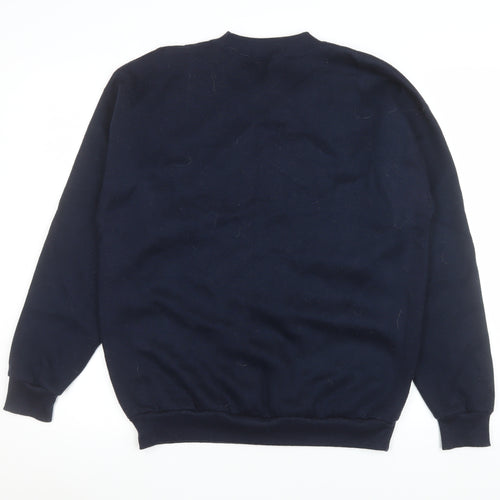 Mr. Kangaroo Men's Blue Embroidered Australia Melbourne Cotton Sweatshirt S