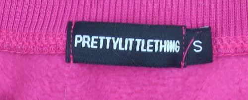 PrettyLittleThing Women's Pink Pullover Sweatshirt Size S