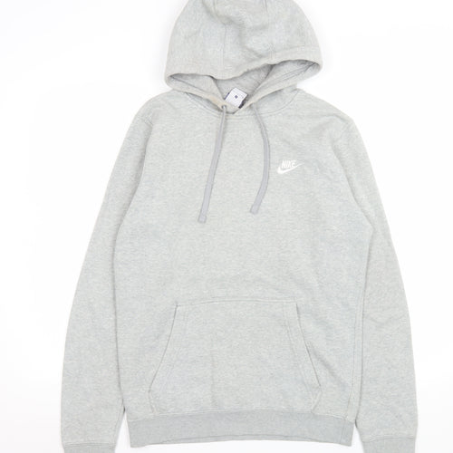 Nike Women’s Grey Small Pullover Hoodie with Logo