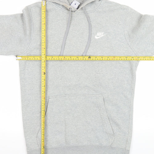 Nike Women’s Grey Small Pullover Hoodie with Logo