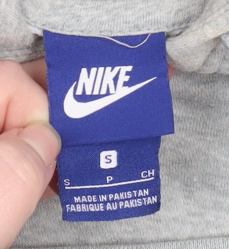 Nike Women’s Grey Small Pullover Hoodie with Logo