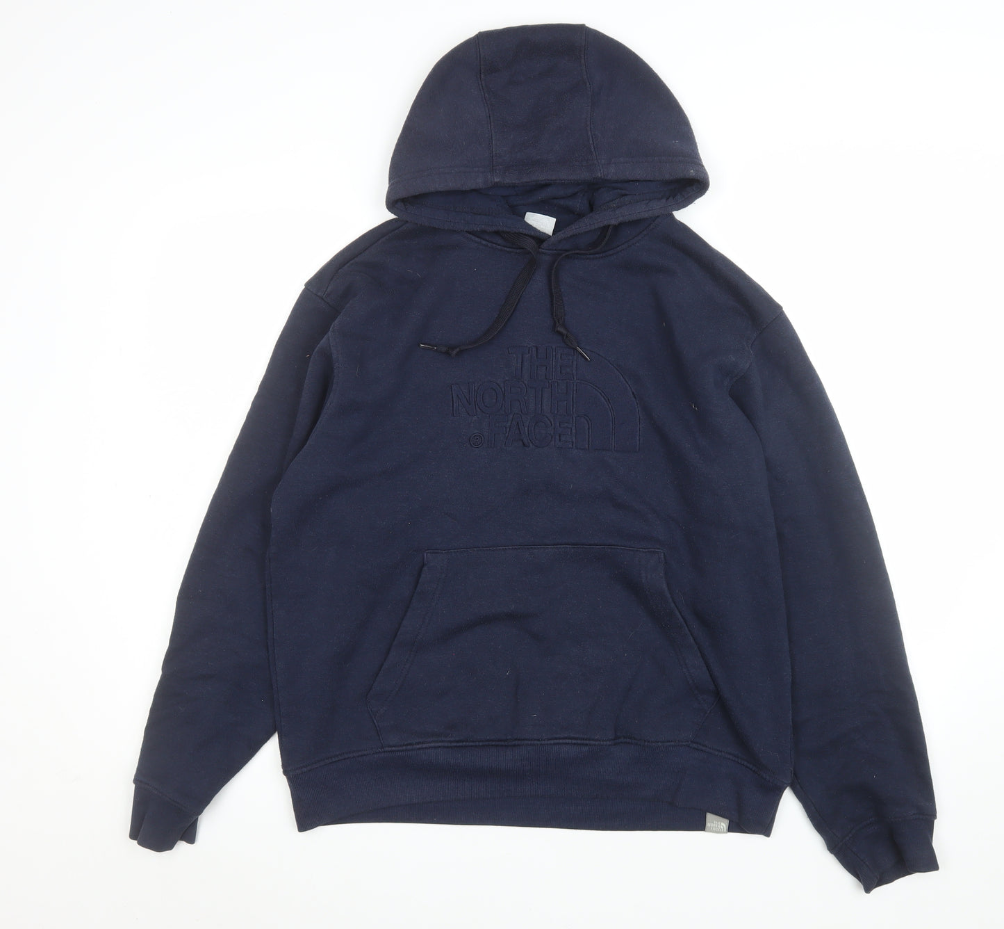 The North Face Men's Blue Pullover Hoodie Size M Cotton Fleece