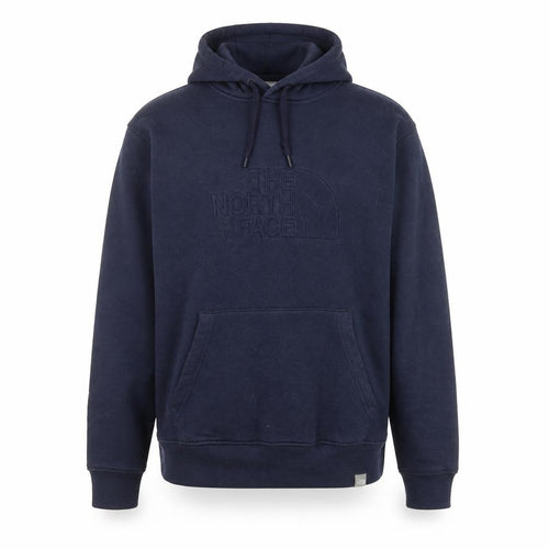 The North Face Men's Blue Pullover Hoodie Size M Cotton Fleece